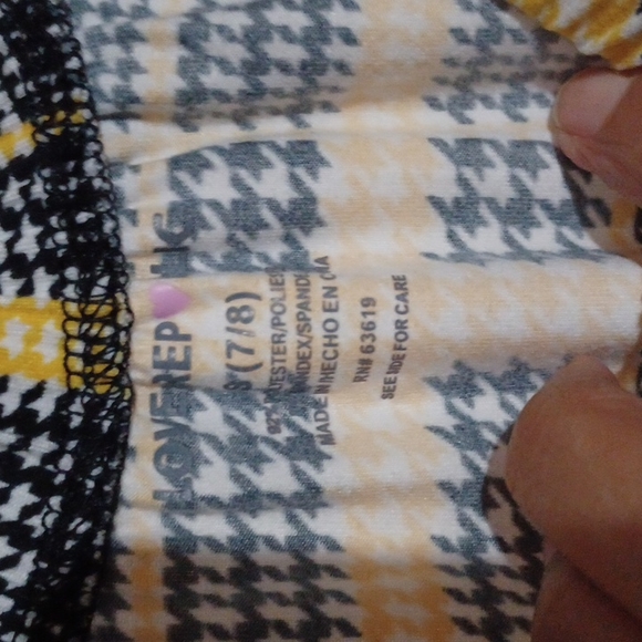 LOVE REP BLIC Big Girls Jumpsuit Yellow Plaid Cold Shoulder Size S (7-8). - Picture 7 of 14